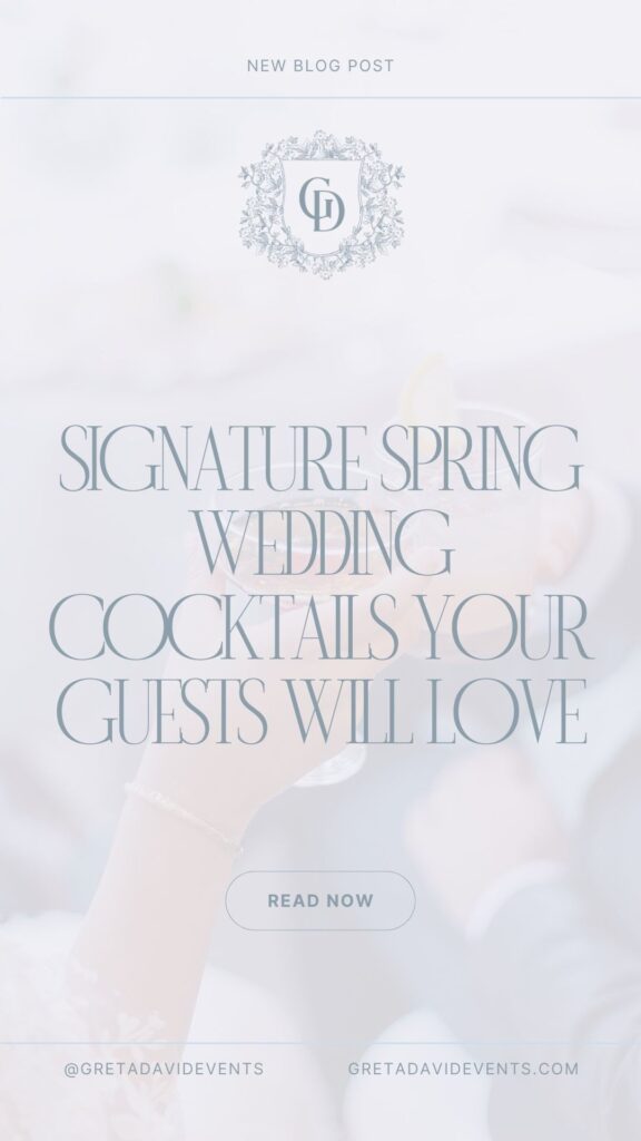 Signature Spring Wedding Cocktails Your Guests Will Love